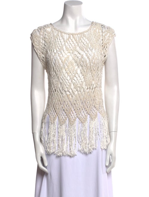 Ralph Lauren Patterned Scoop Neck Sweater