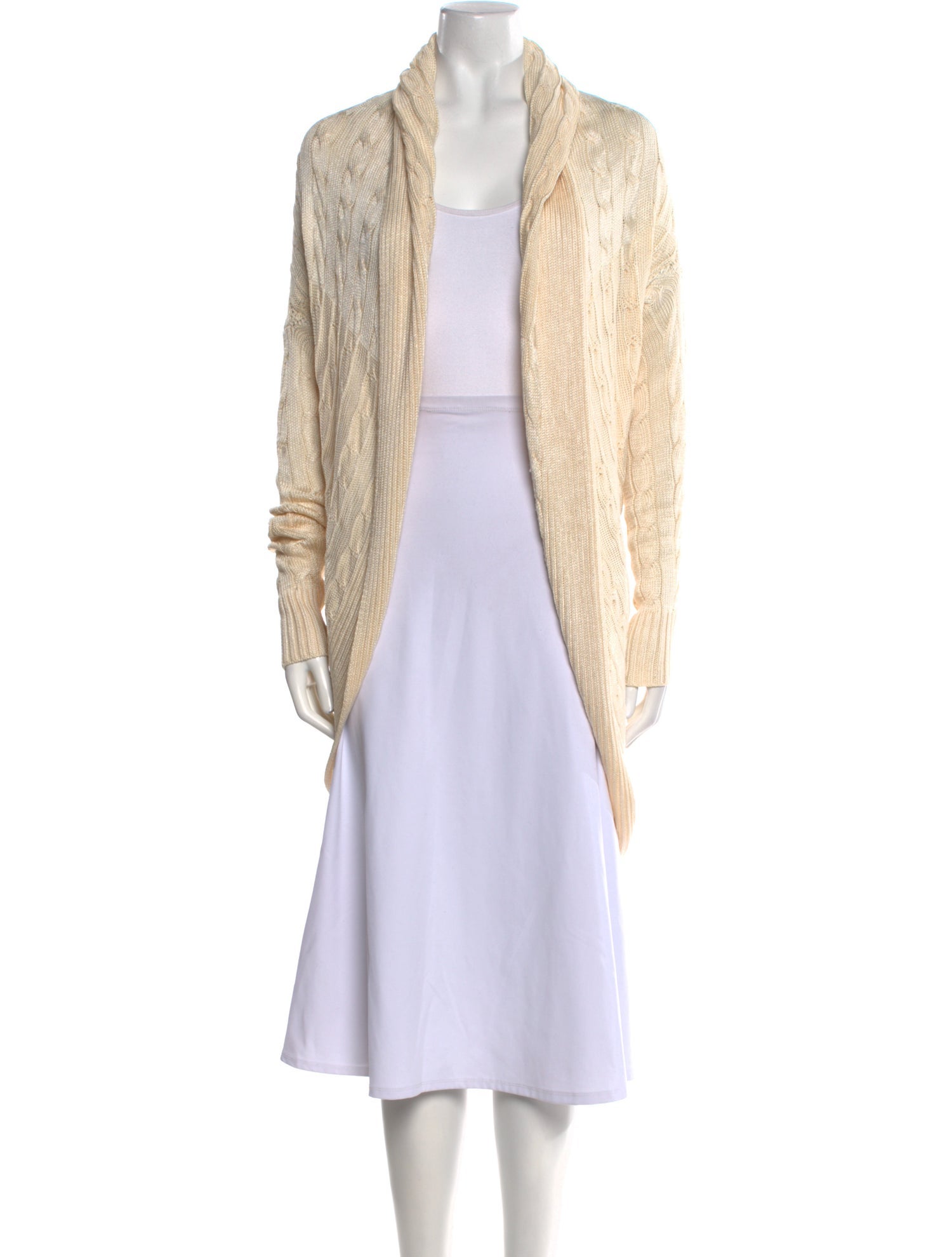 Ralph Lauren Silk Open Front Sweater