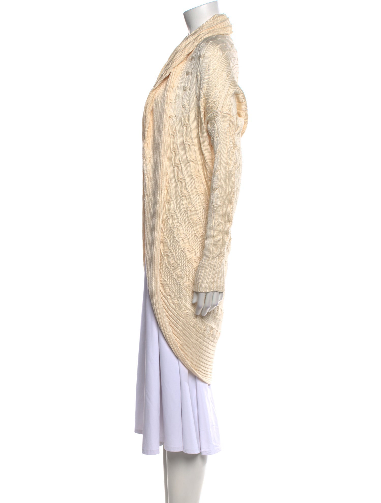 Ralph Lauren Silk Open Front Sweater