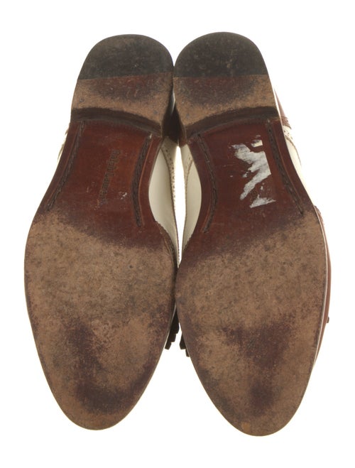 Ralph Lauren Leather Colorblock Pattern Loafers