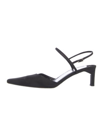 Ralph Lauren Satin Slingback Pumps