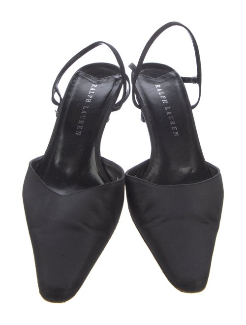 Ralph Lauren Satin Slingback Pumps