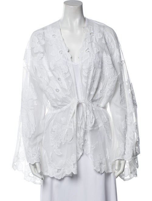 Ralph Lauren Lace Embroidered Accent Robe
