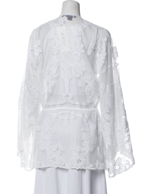 Ralph Lauren Lace Embroidered Accent Robe