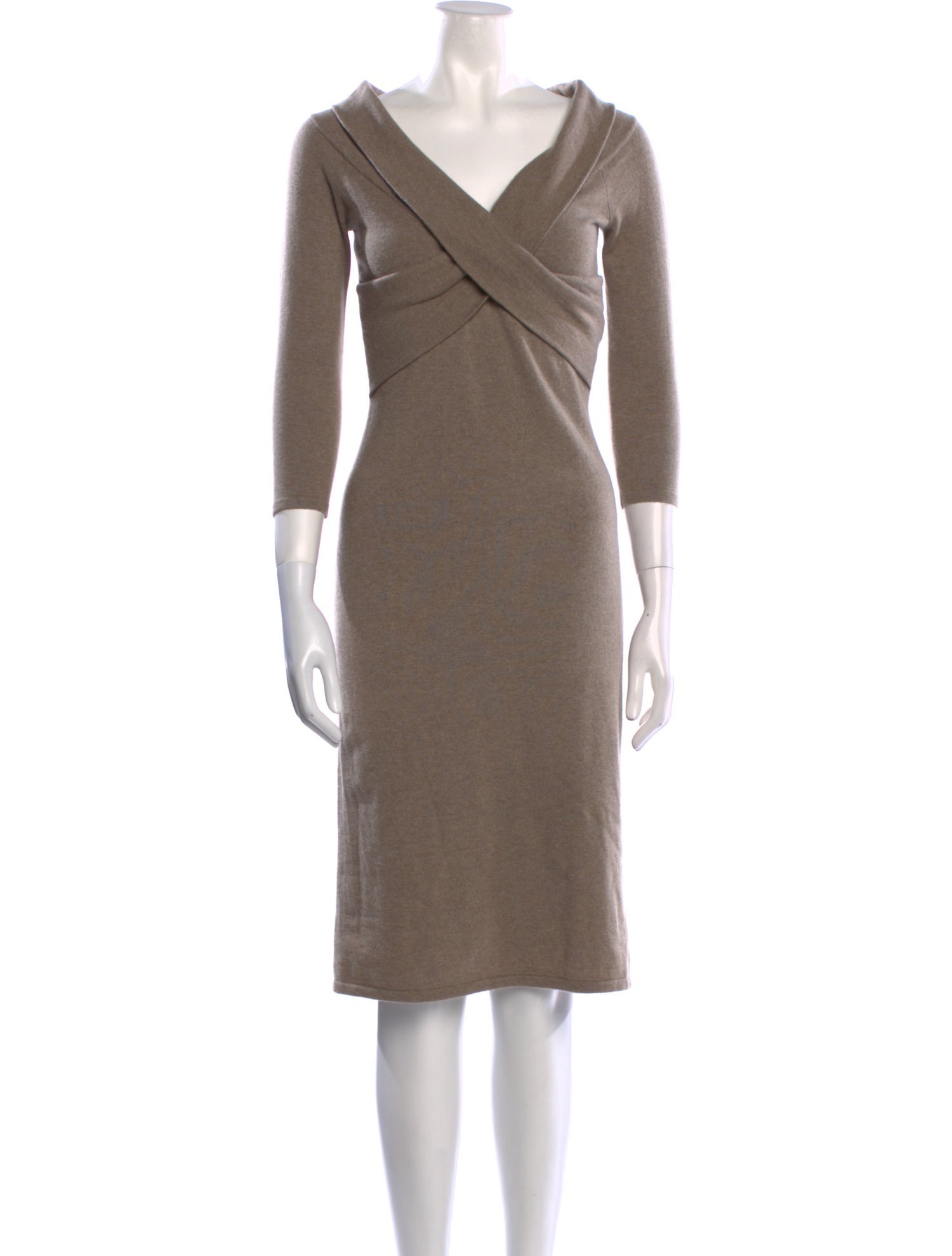 Ralph Lauren V-Neck Midi Length Dress