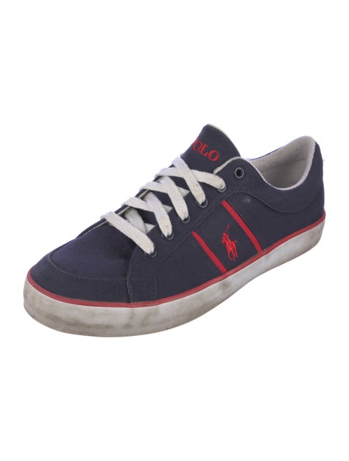 Ralph Lauren Canvas Striped Sneakers