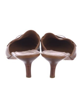 Ralph Lauren Embossed Leather Mules