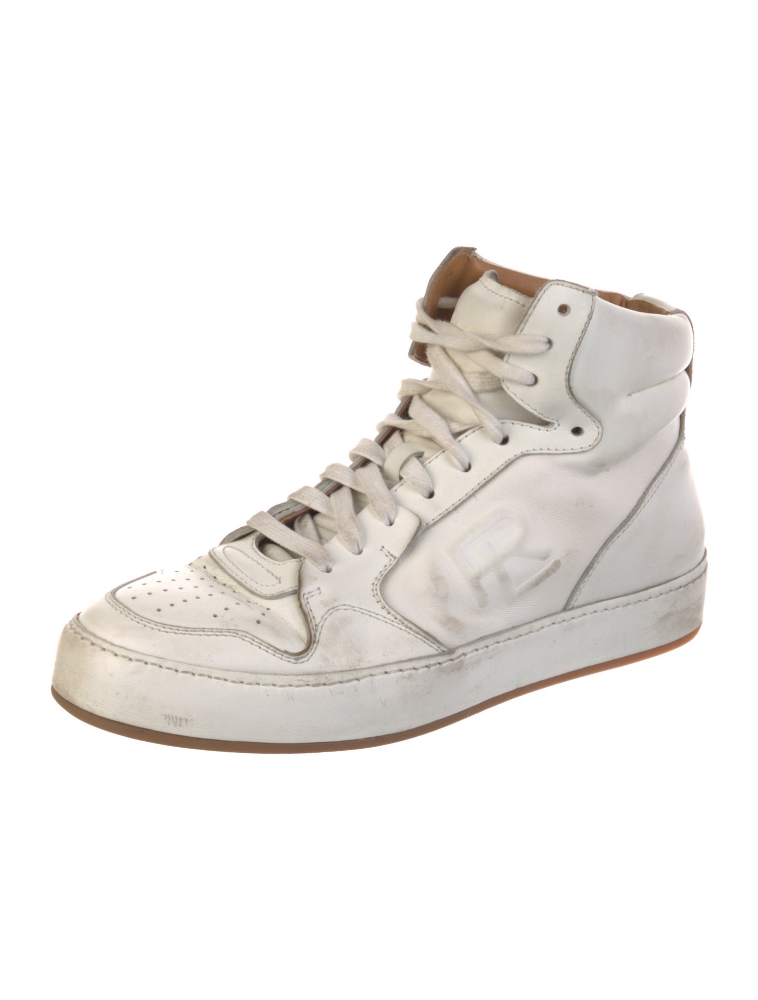 Ralph Lauren Leather Printed Sneakers