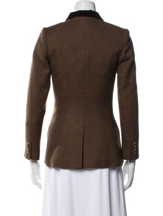 Ralph Lauren Wool Plaid Print Blazer