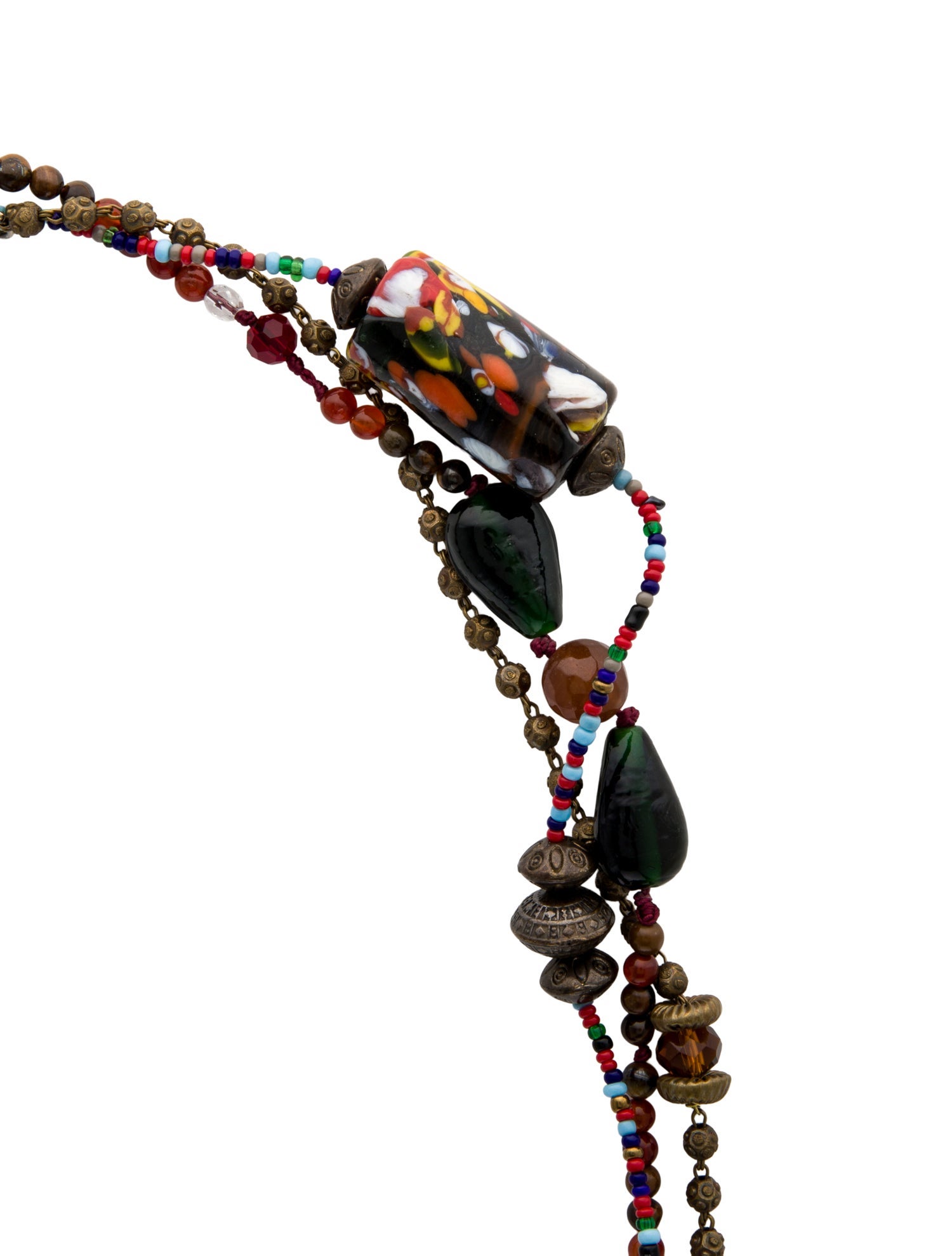 Ralph Lauren Stone & Bead Multistrand Necklace