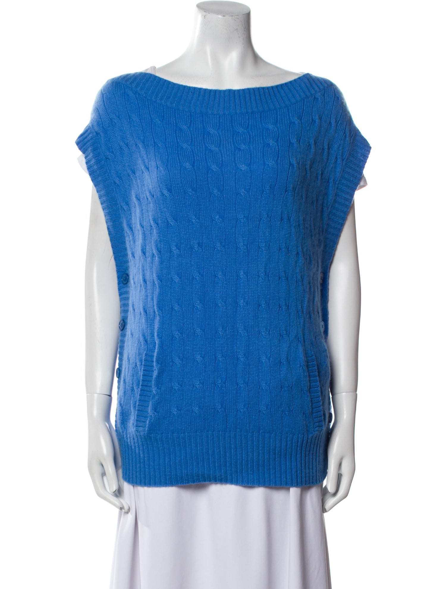 Ralph Lauren Black Label Cashmere Bateau Neckline Sweater