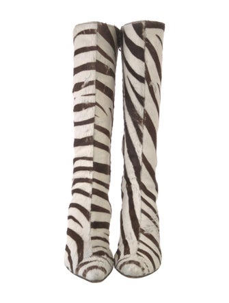 Ralph Lauren Ponyhair Animal Print Boots