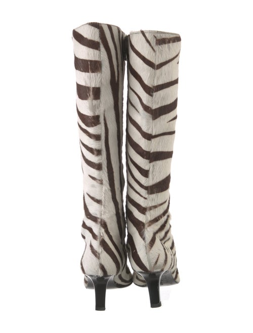 Ralph Lauren Ponyhair Animal Print Boots