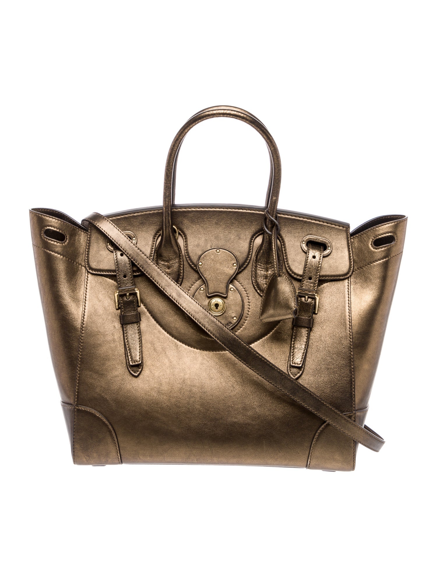 Ralph Lauren Leather Top Handle Bag