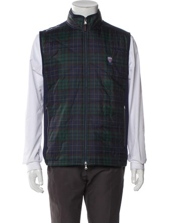 RLX by Ralph Lauren Plaid Print Vest