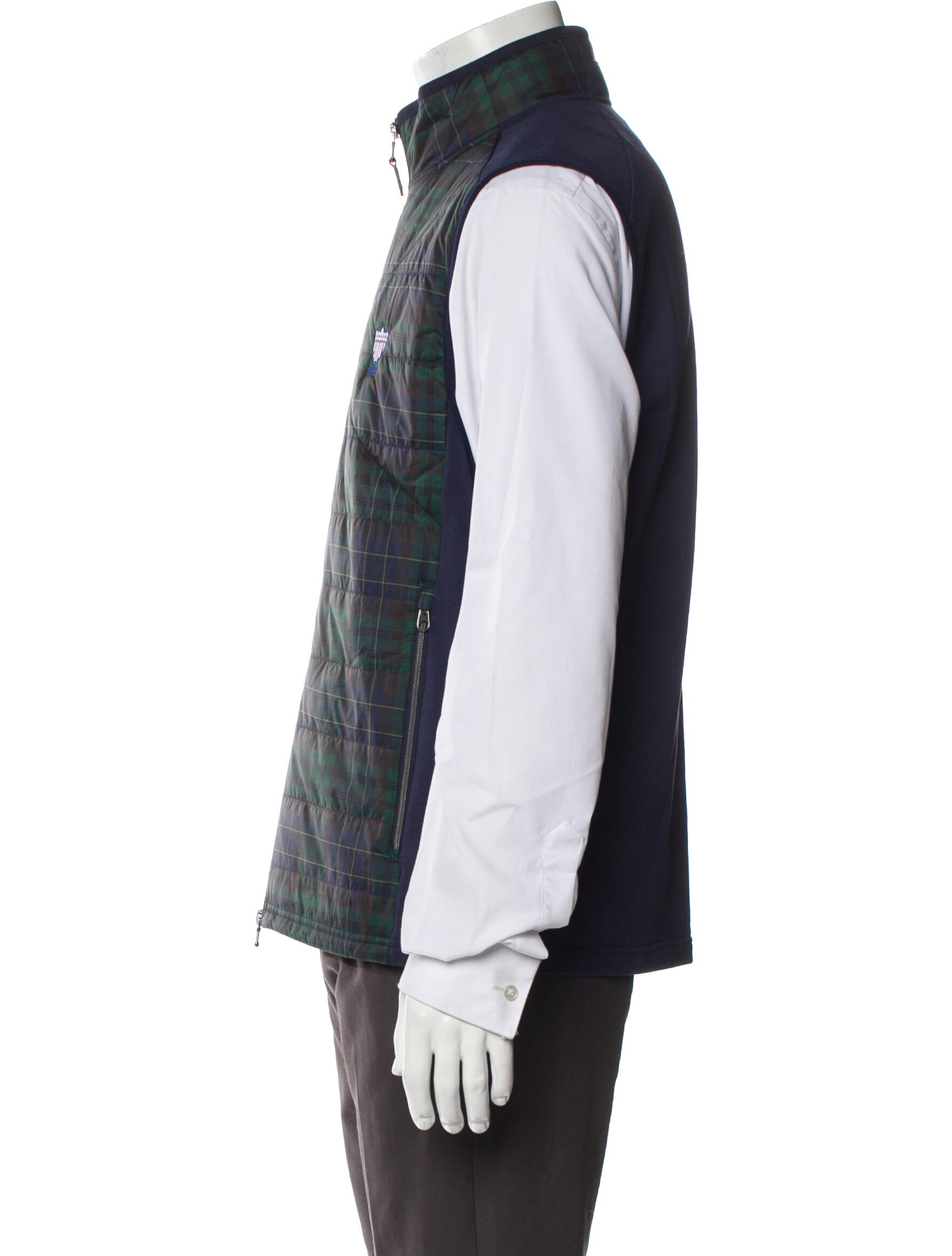 RLX by Ralph Lauren Plaid Print Vest
