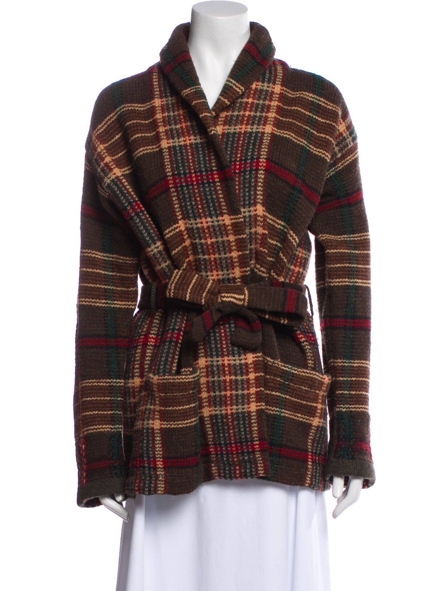 Lauren Ralph Lauren Lambswool Plaid Print Sweater