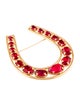 Ralph Lauren Crystal Horseshoe Brooch Pin