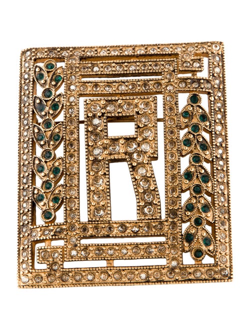 Ralph Lauren Crystal Brooch Pin
