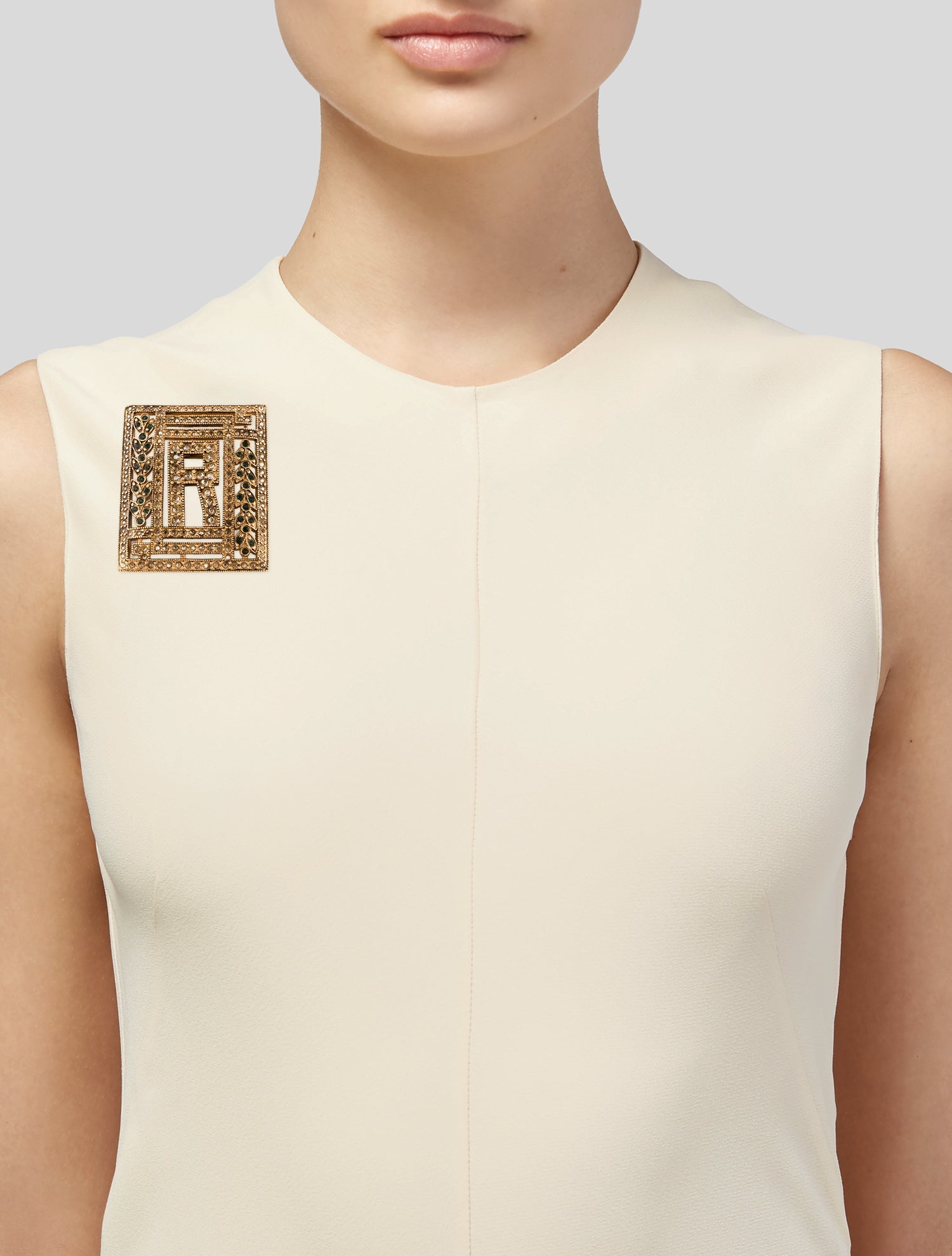 Ralph Lauren Crystal Brooch Pin