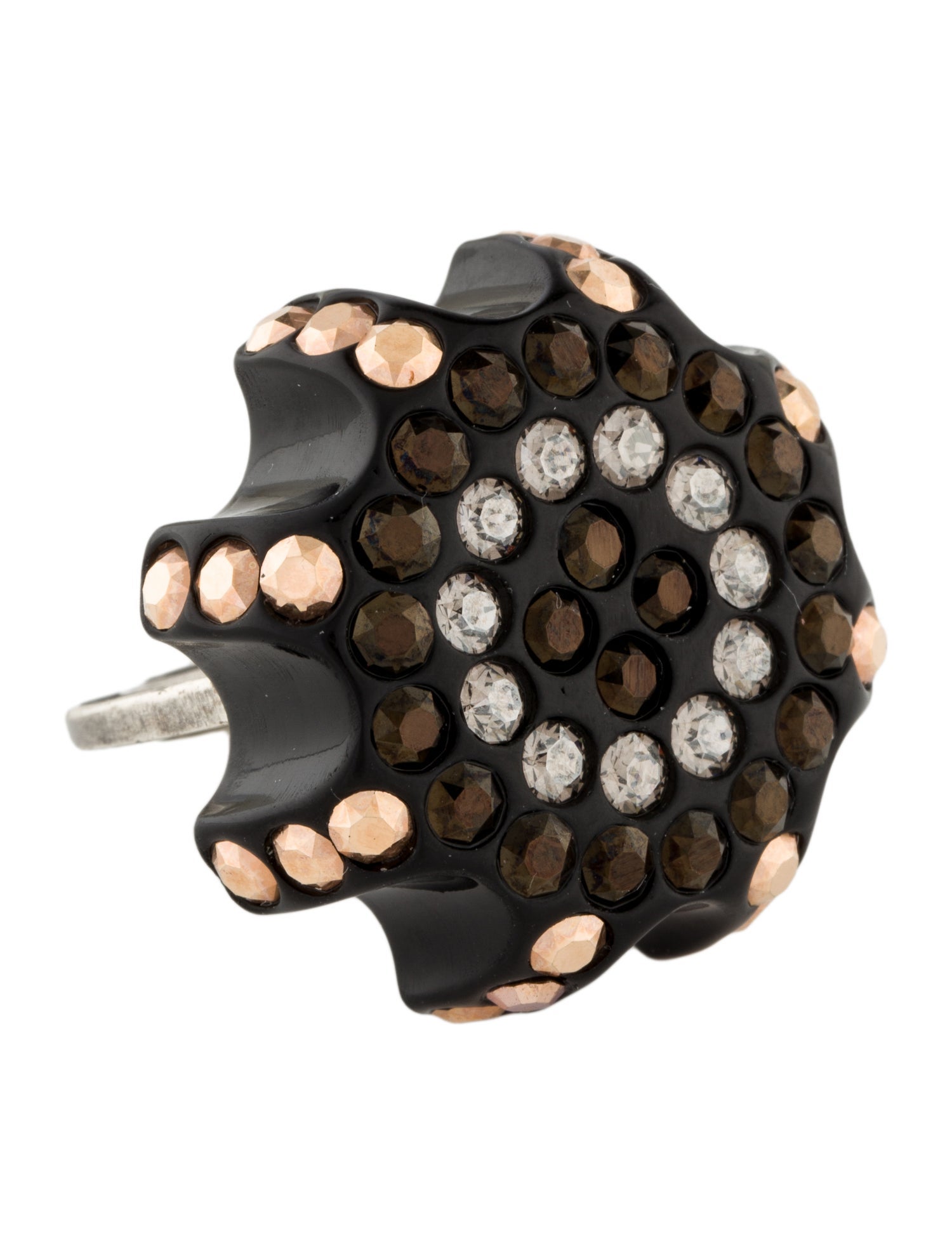 Ralph Lauren Crystal & Resin Cocktail Ring