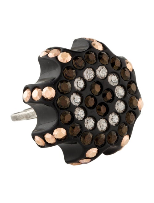 Ralph Lauren Crystal & Resin Cocktail Ring