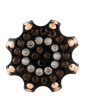 Ralph Lauren Crystal & Resin Cocktail Ring