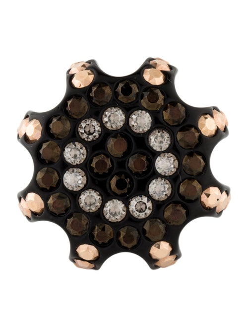 Ralph Lauren Crystal & Resin Cocktail Ring