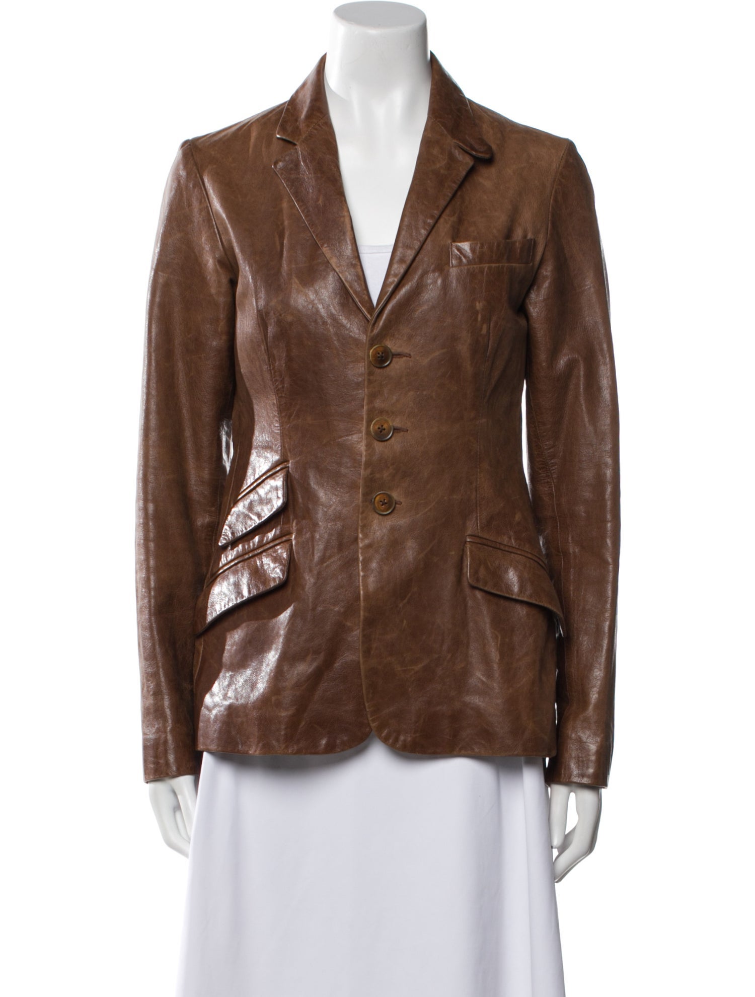 Ralph Lauren Vintage Leather Blazer