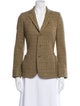 Ralph Lauren Wool Plaid Print Blazer