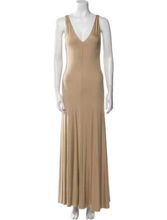 Ralph Lauren V-Neck Long Dress