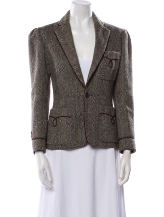 Ralph Lauren Wool Printed Blazer