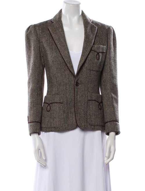 Ralph Lauren Wool Printed Blazer