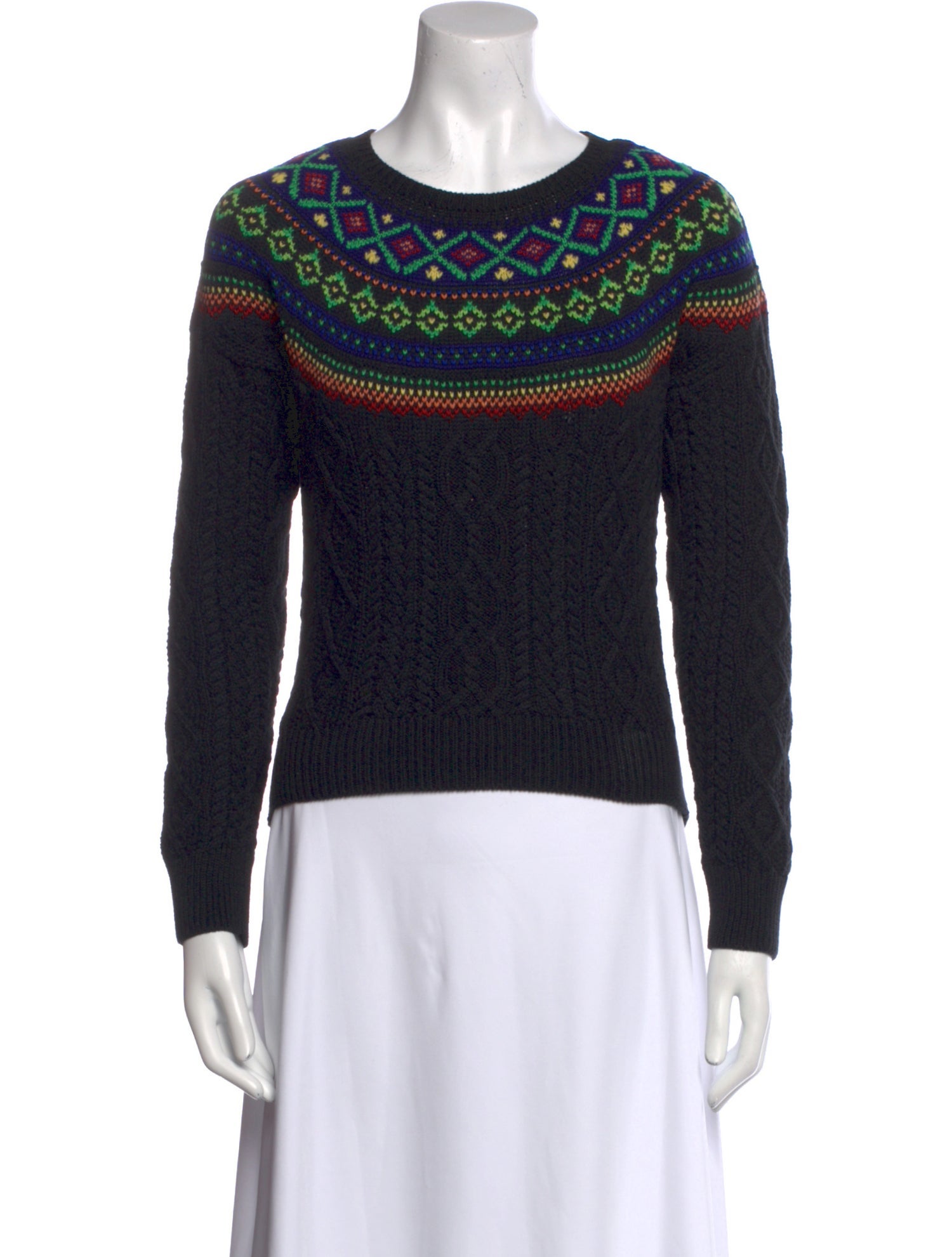 Ralph Lauren Girls' Patterned Knit Sweater