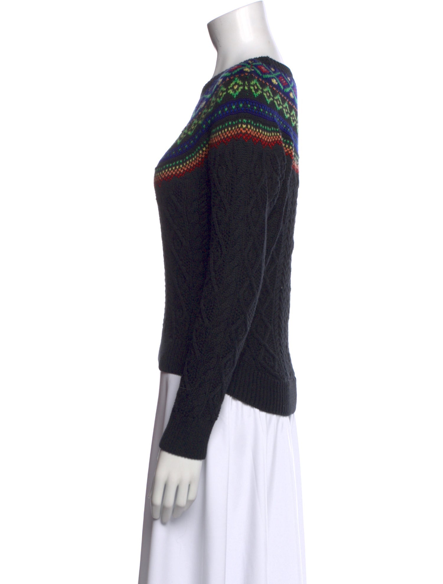 Ralph Lauren Girls' Patterned Knit Sweater