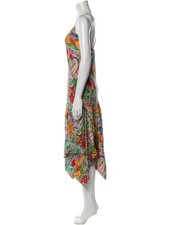 Ralph Lauren Silk Midi Length Dress