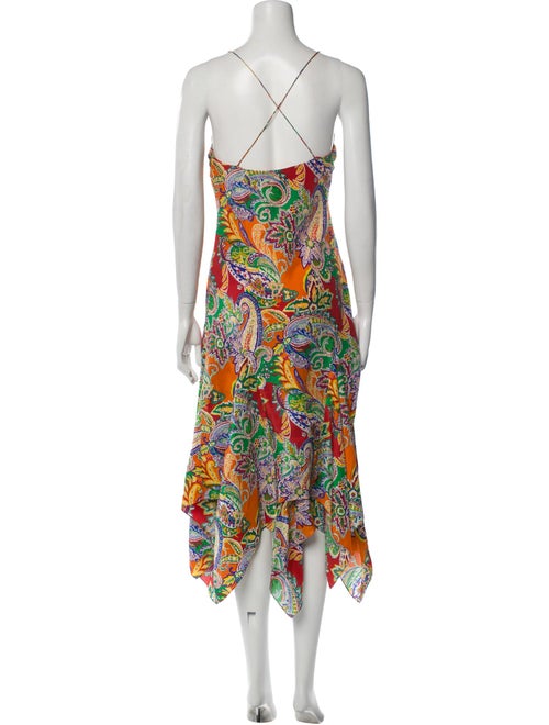 Ralph Lauren Silk Midi Length Dress