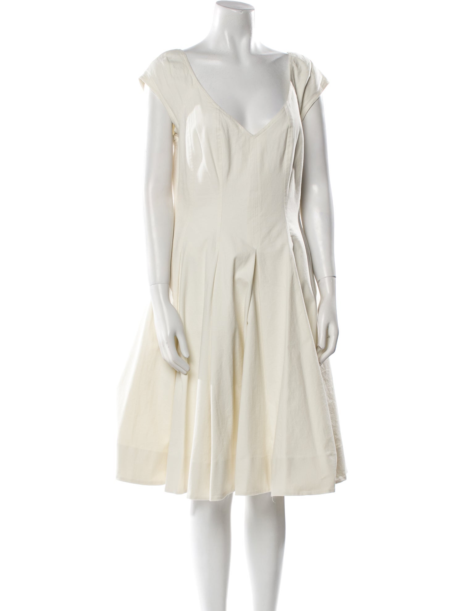 Ralph Lauren V-Neck Midi Length Dress w/ Tags