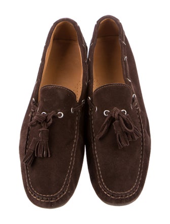 Ralph Lauren Suede Tassel Accents Drivers
