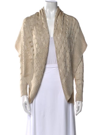 Ralph Lauren Silk Open Front Sweater