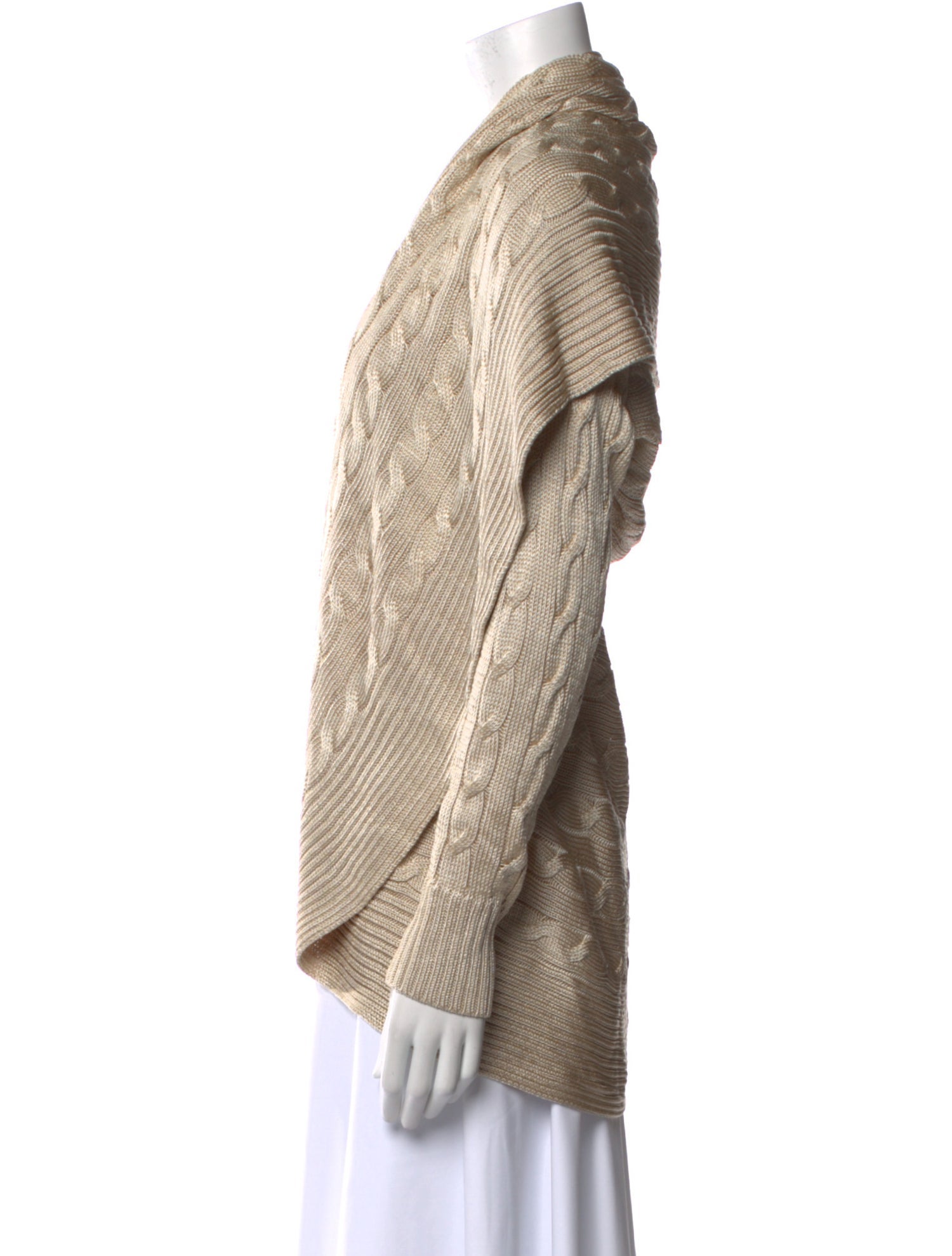 Ralph Lauren Silk Open Front Sweater