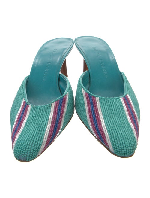 Ralph Lauren Leather Printed Mules