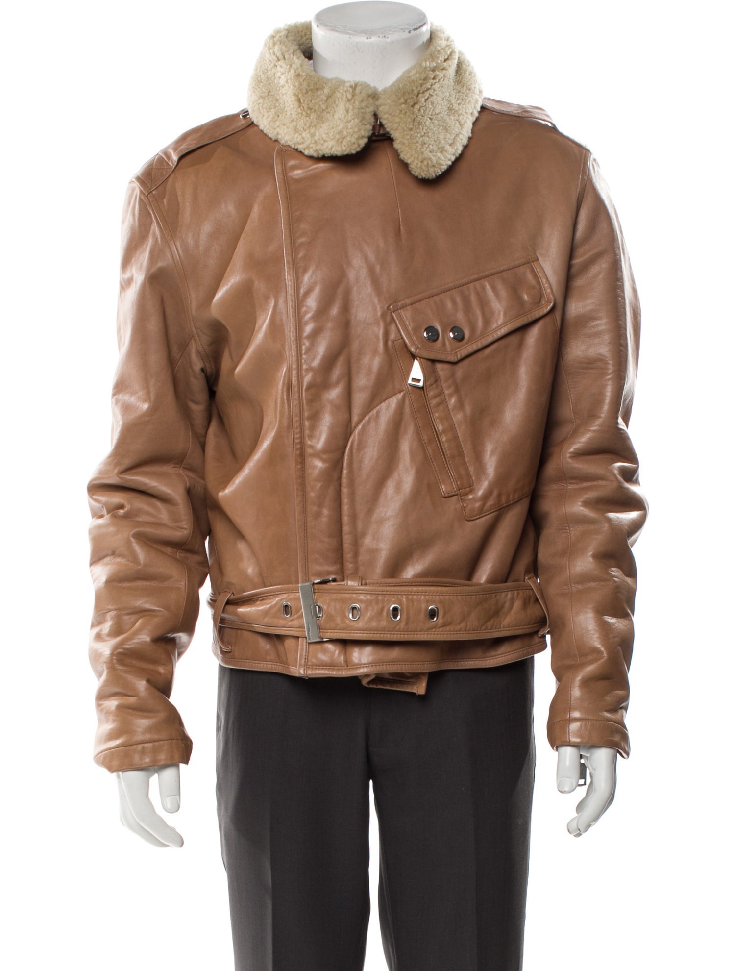Ralph Lauren Lambskin Moto Jacket