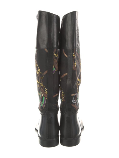 Ralph Lauren Leather Printed Boots
