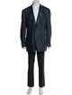 Polo University Club By Ralph Lauren Houndstooth Print Overcoat