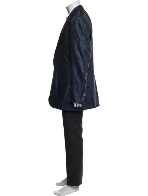 Polo University Club By Ralph Lauren Houndstooth Print Overcoat