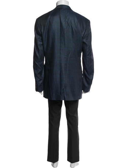 Polo University Club By Ralph Lauren Houndstooth Print Overcoat