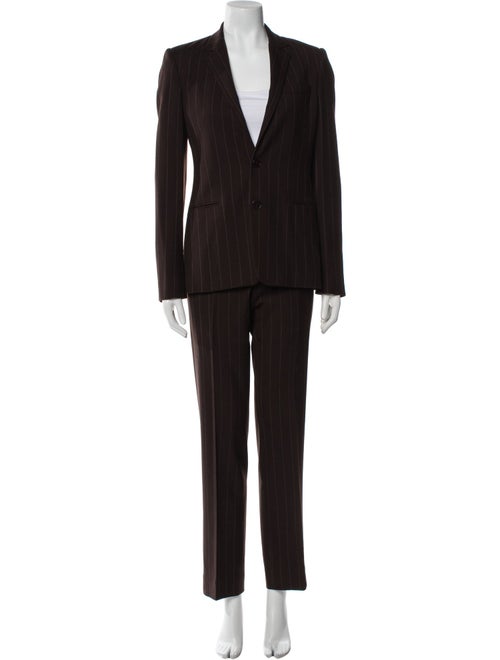Ralph Lauren Black Label Wool Striped Pantsuit
