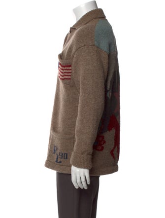 Ralph Lauren Wool Printed Cardigan