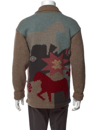 Ralph Lauren Wool Printed Cardigan